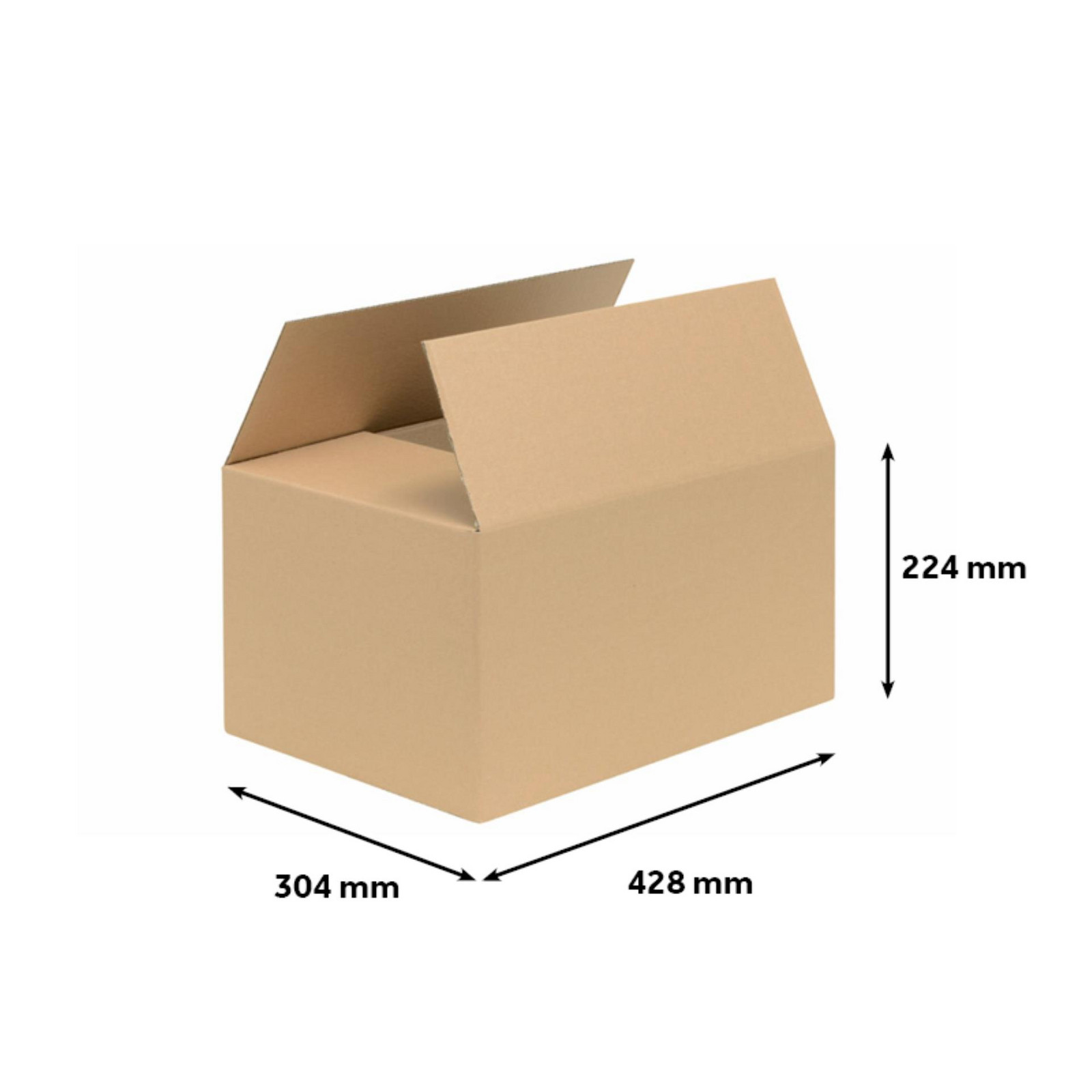 Klopová krabice - 3vrstvá, A3, 434 x 310 x 234 mm, 1 ks