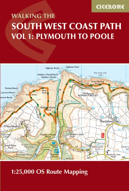 South West Coast Path Map Booklet - Vol 1: Minehead to St Ives - 1:25,000 OS Route Mapping (Dillon Paddy)(Paperback / softback)