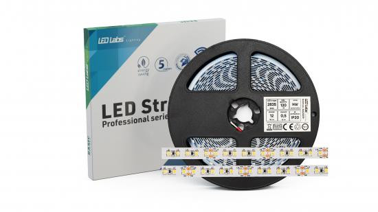 LEDLabs LED pásek PRO 3YB 2835 SMD neutrální bílá, IP65HS, 12W, 600 LED diod