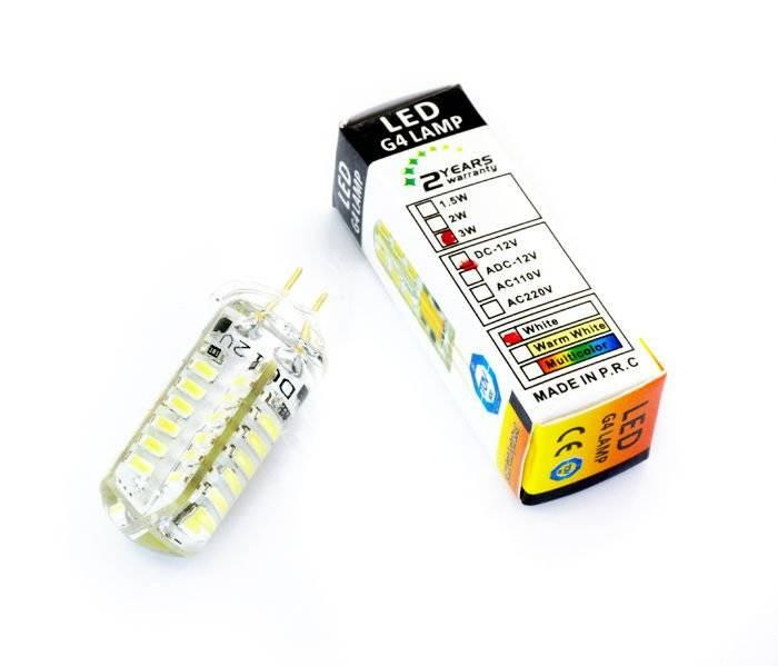 Interlook LED žárovka G4 48 SMD 3014 SILIKON Biały ciepły