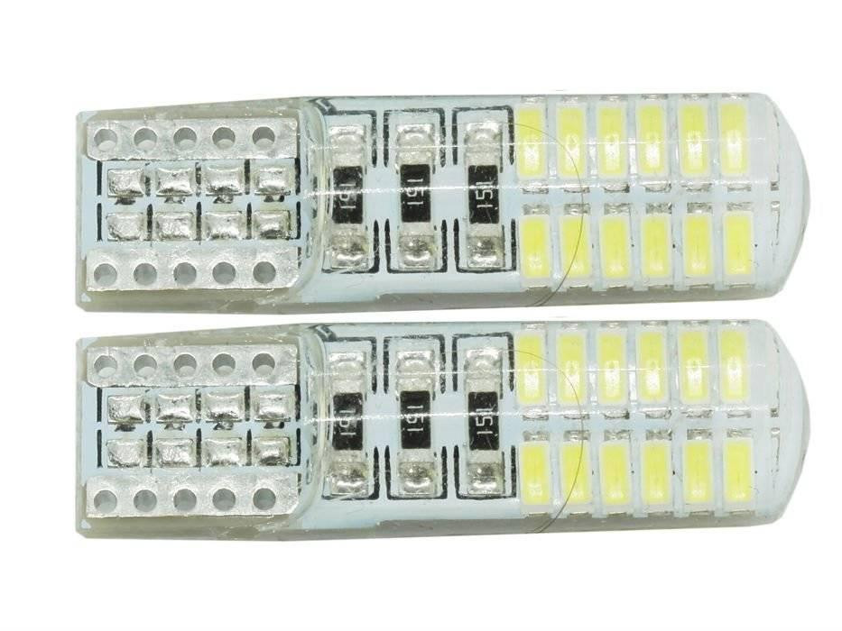 Interlook Auto LED žárovka W5W T10 24 SMD 4014 CAN BUS Silikon