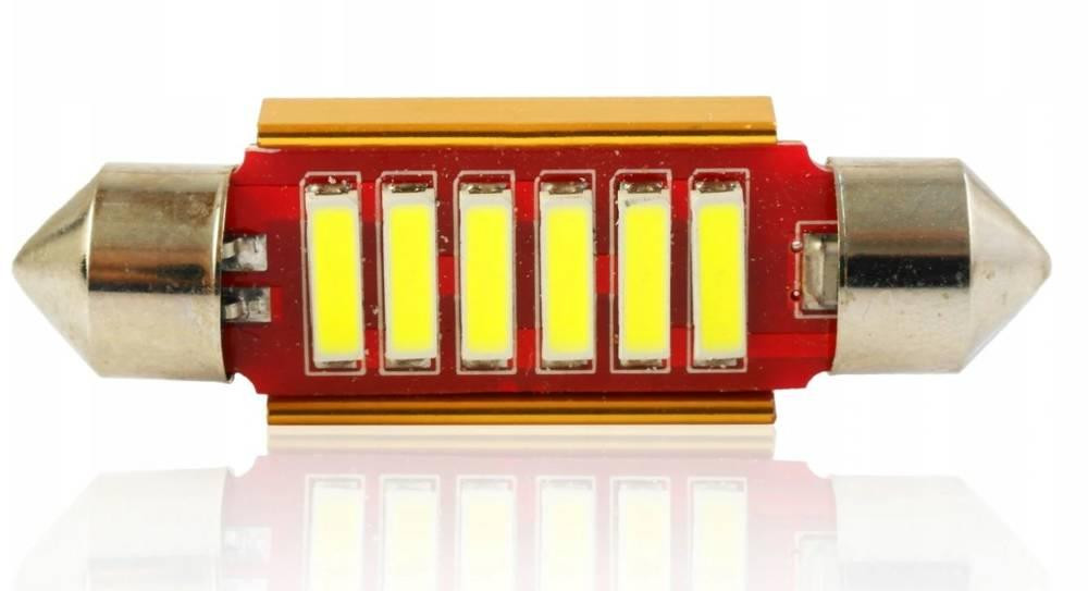 Interlook Auto LED žárovka C5W 6 SMD 7014 CAN BUS 36 mm