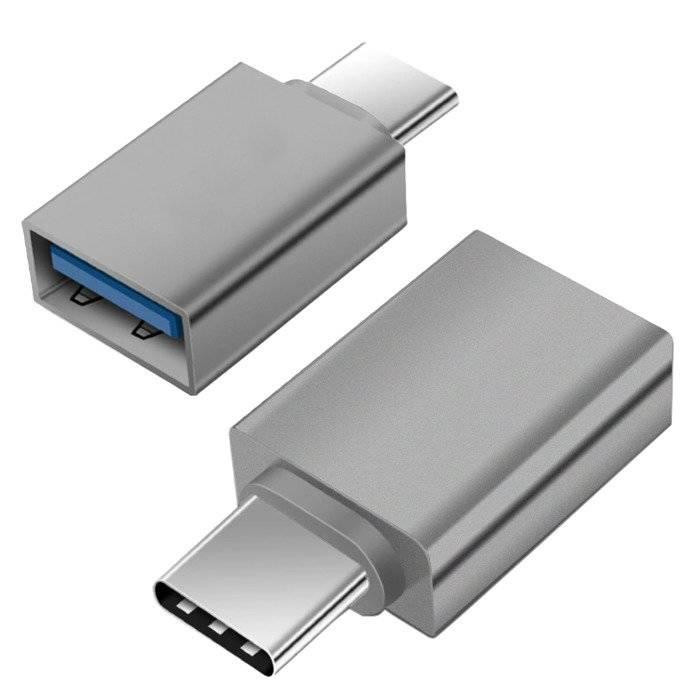 Interlook UA-004 | USB adaptér - Type-C | OTG adaptér pro telefon Szary