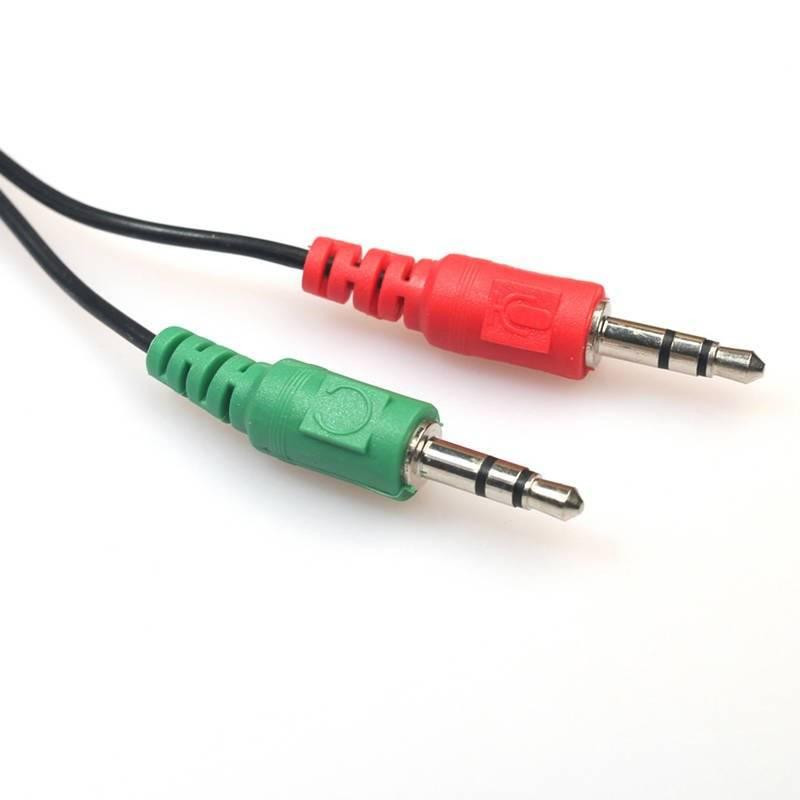 Interlook AC-2-30CM-Černá | Mini JACK | Rozbočovač audio signálu pro mikrofon a sluchátka