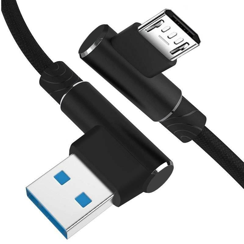 Interlook AM30 | Micro-USB 1M | Úhlový nabíjecí USB kabel telefonu | Rychlé nabíjení 3.0 2.4A Czerwony