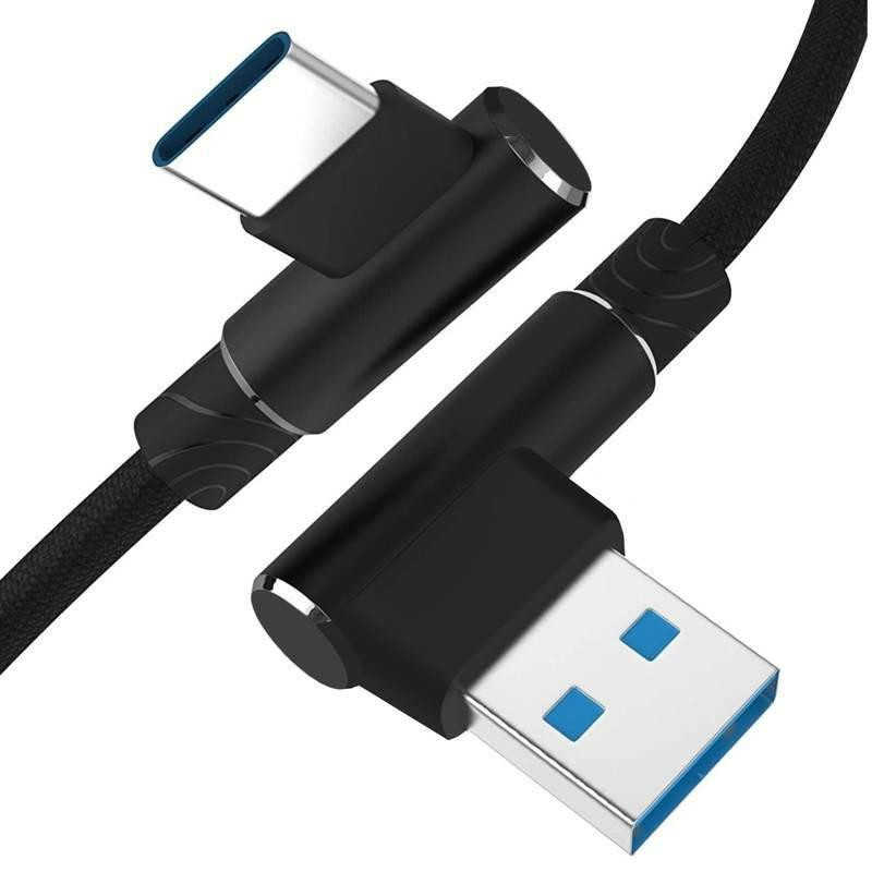 Interlook AM30 | Typ-C 2M | Úhlový nabíjecí USB kabel telefonu | Rychlé nabíjení 3.0 2.4A Niebieski