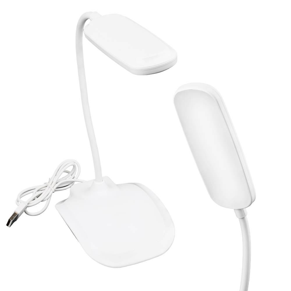 Interlook FX-7010 | LED stolní lampa, školní LED 3W | Flexibilní výložník Biały