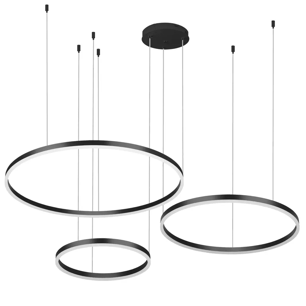Interlook RLK-C03-69W-B | Vícedílné moderní závěsné svítidlo | LED | Černá