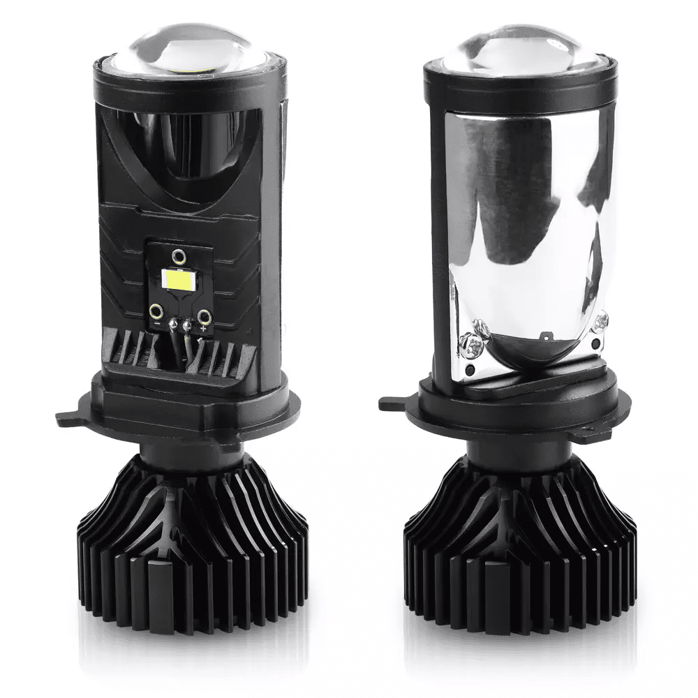 Interlook Y6D | Sada mini Bi-LED projektorů H4 pro lampy bez čočky | 70W, 8000lm, 5500K, IP65