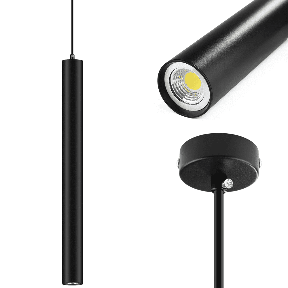 Interlook CTD-L60CM | Černá závěsná lampa | Moderní stropní svítidlo | Dekorativní osvětlení