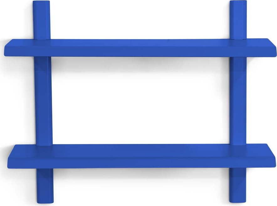 Modrá patrová kovová police 60 cm Hola – Spinder Design