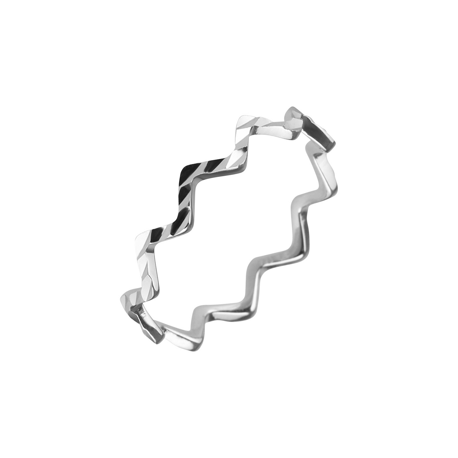 Evolution Group Stříbrný prsten zubatý s ozdobným prolisováním 65008