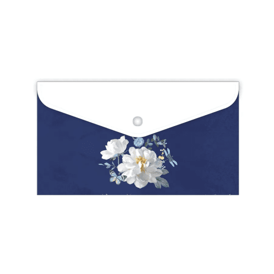 Argus Plastový obal s drukem DL - Bílý květ - 1641-0400