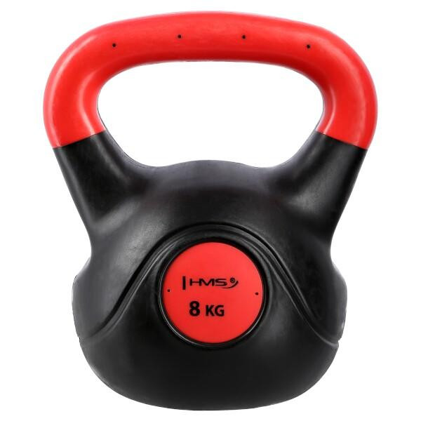 HMS Kompozitový kettlebell KPC08 Vin-Bell 8 kg červený