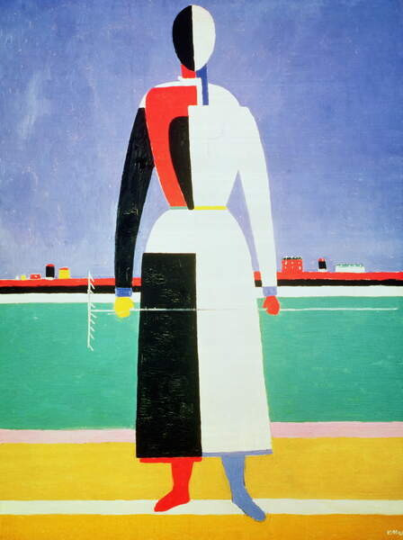 Malevich, Kazimir Severinovich Obrazová reprodukce Woman with a Rake, Malevich, Kazimir Severinovich, 30x40 cm