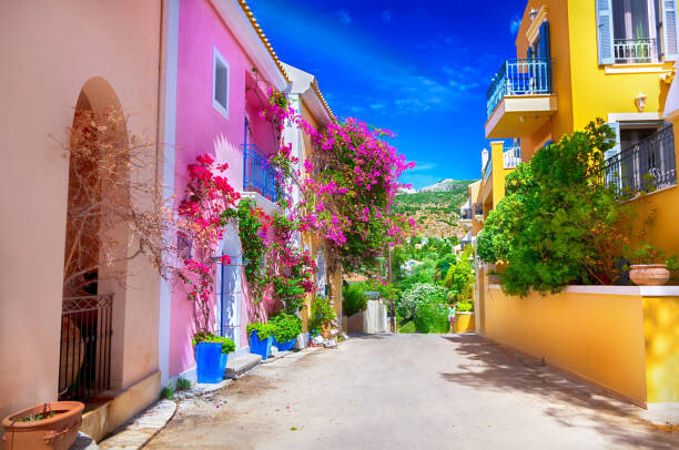 adisa Fotografie Street in Kefalonia, Greece, adisa, 40x26.7 cm