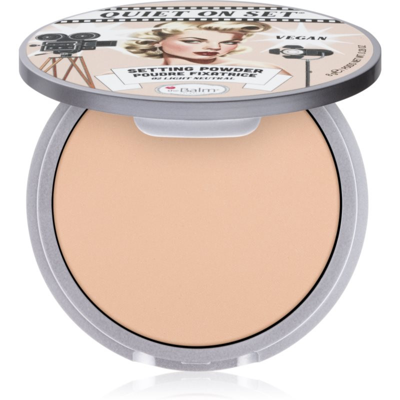 theBalm Quiet on Set matující pudr odstín 02 Light Neutral 8 g