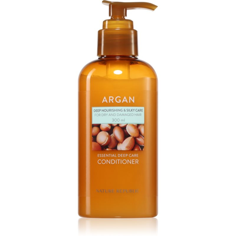 NATURE REPUBLIC Argan Essential Deep Care Conditioner hydratační a vyživující kondicionér pro poškozené vlasy 300 ml