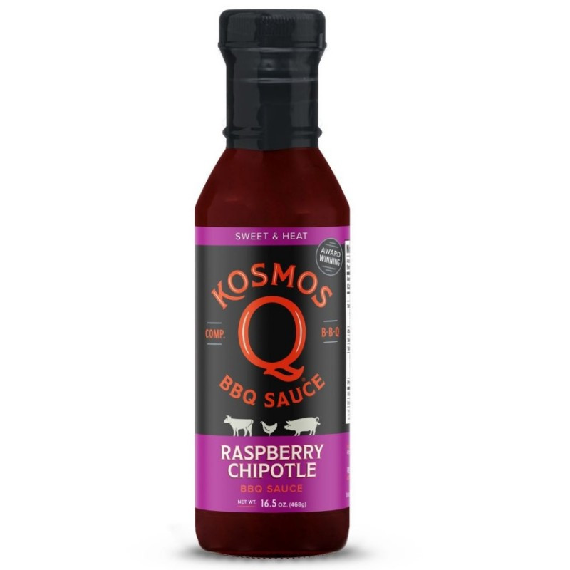 BBQ grilovací omáčka Raspberry Chipotle sauce 468g Kosmo's Q