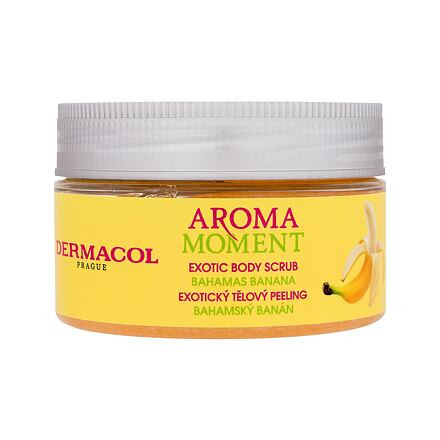 Dermacol Aroma Moment Bahamas Banana Exotic Body Scrub cukrový peeling s banánovou vůní 200 ml unisex