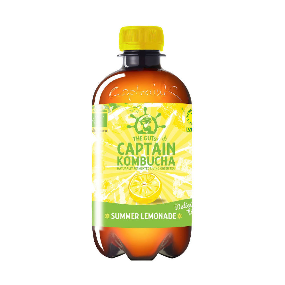 Captain kombucha lemonade letní edice 400 ml BIO THE GUTSY