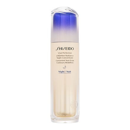 Shiseido Vital Perfection LiftDefine Radiance Night Concentrate noční pleťové sérum proti stárnutí 80 ml pro ženy