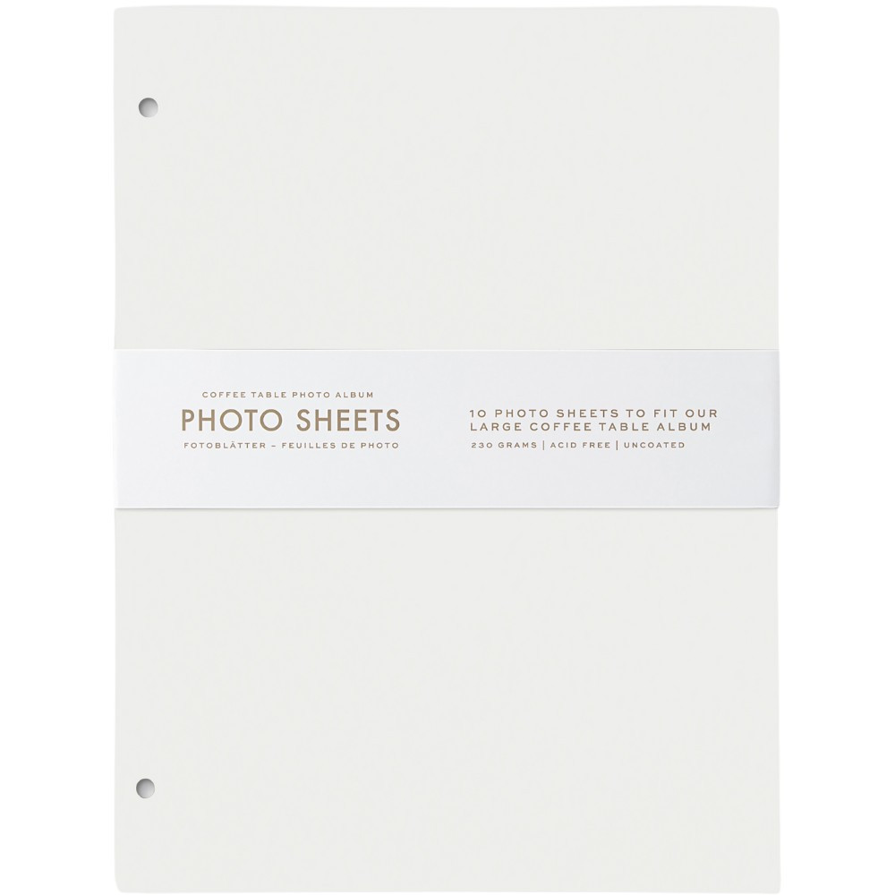 Náhradní náplně do fotoalba L 21 x 28 cm, 10 ks, bílá, Printworks