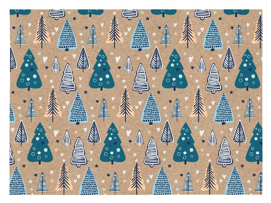 MFP 5811827 Balící papír vánoční KRAFT V300 100x70