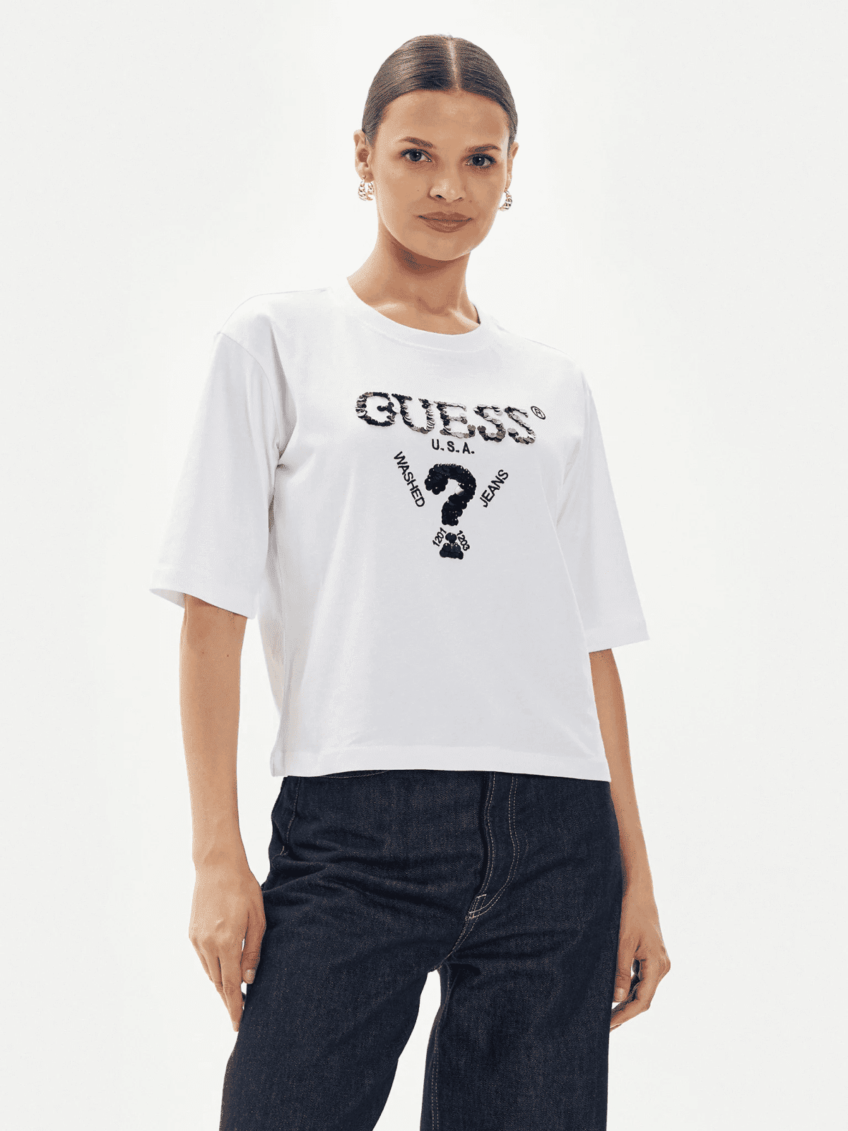 Guess aurÉlie boxy tee xs