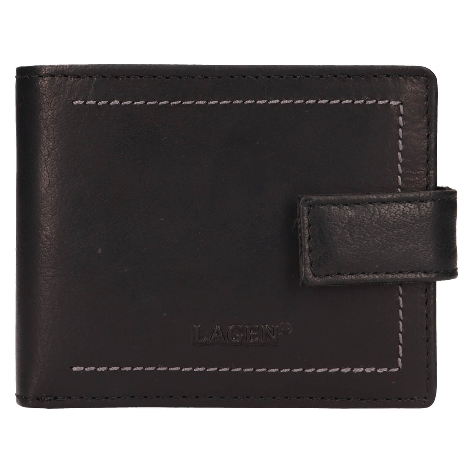 Pánská kožená peněženka Lagen Beren - černá