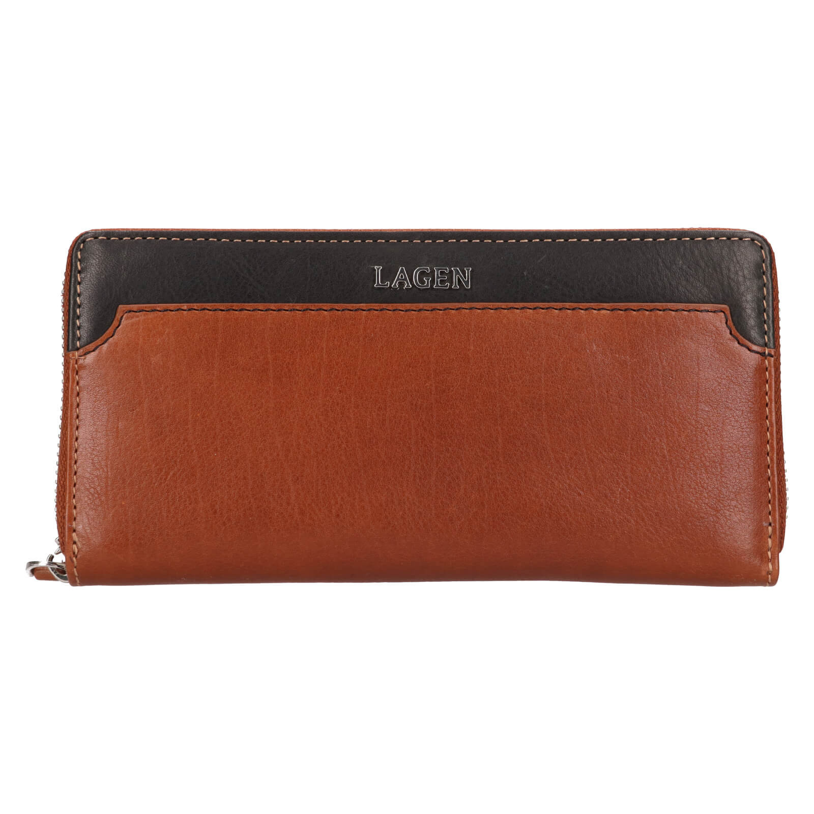 Dámská kožená peněženka Lagen Marthes - hnědo-černá