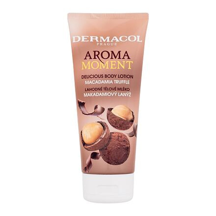 Dermacol Aroma Moment Macadamia Truffle Delicious Body Lotion unisex regenerační tělové mléko s vůní makadamiových ořechů v čokoládě 200 ml unisex