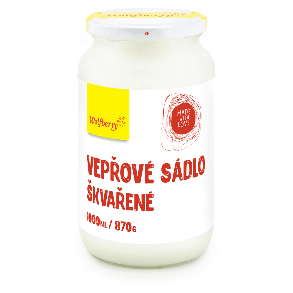 WOLFBERRY Sádlo škvařené vepřové 870 g