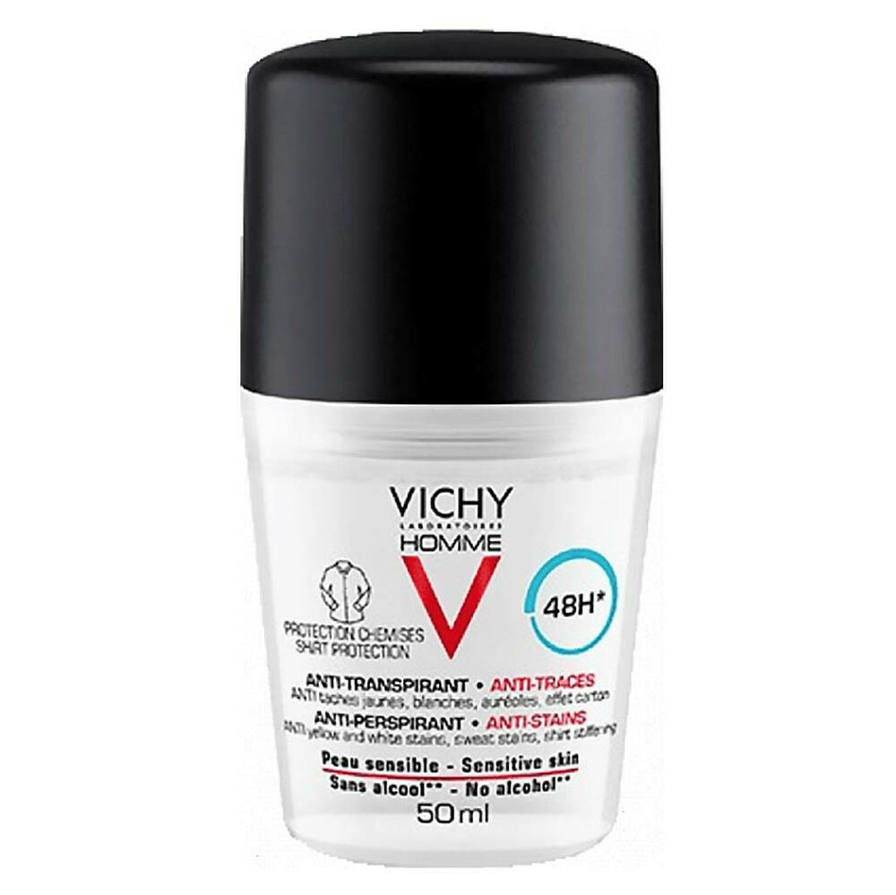 VICHY Homme Antiperspirant pro muže proti skvrnám 50 ml, poškozený obal