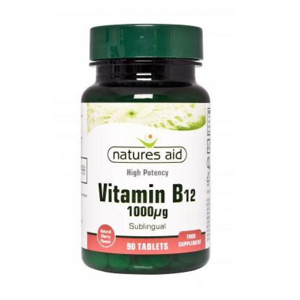 NATURES AID Vitamin B12 1000 mcg 90 tablet, poškozený obal