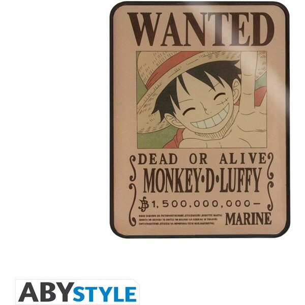 Magnetka One Piece - Wanted Luffy