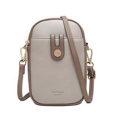 Kabelka TopQ Prettyzys na mobil s popruhem béžová 125790