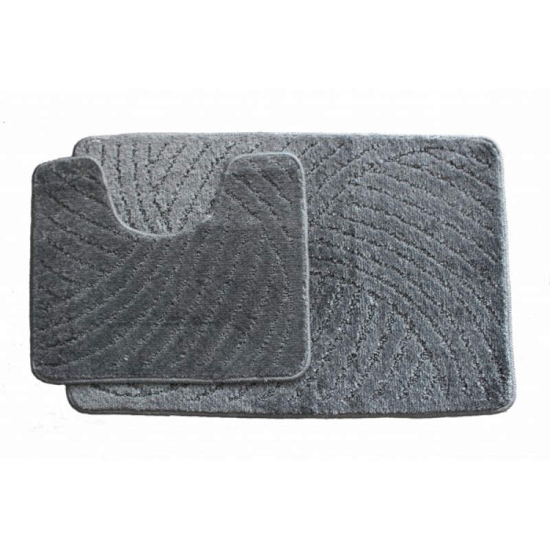 Protiskluzová koupelnová předložka Classic set šedá - 50x80 cm