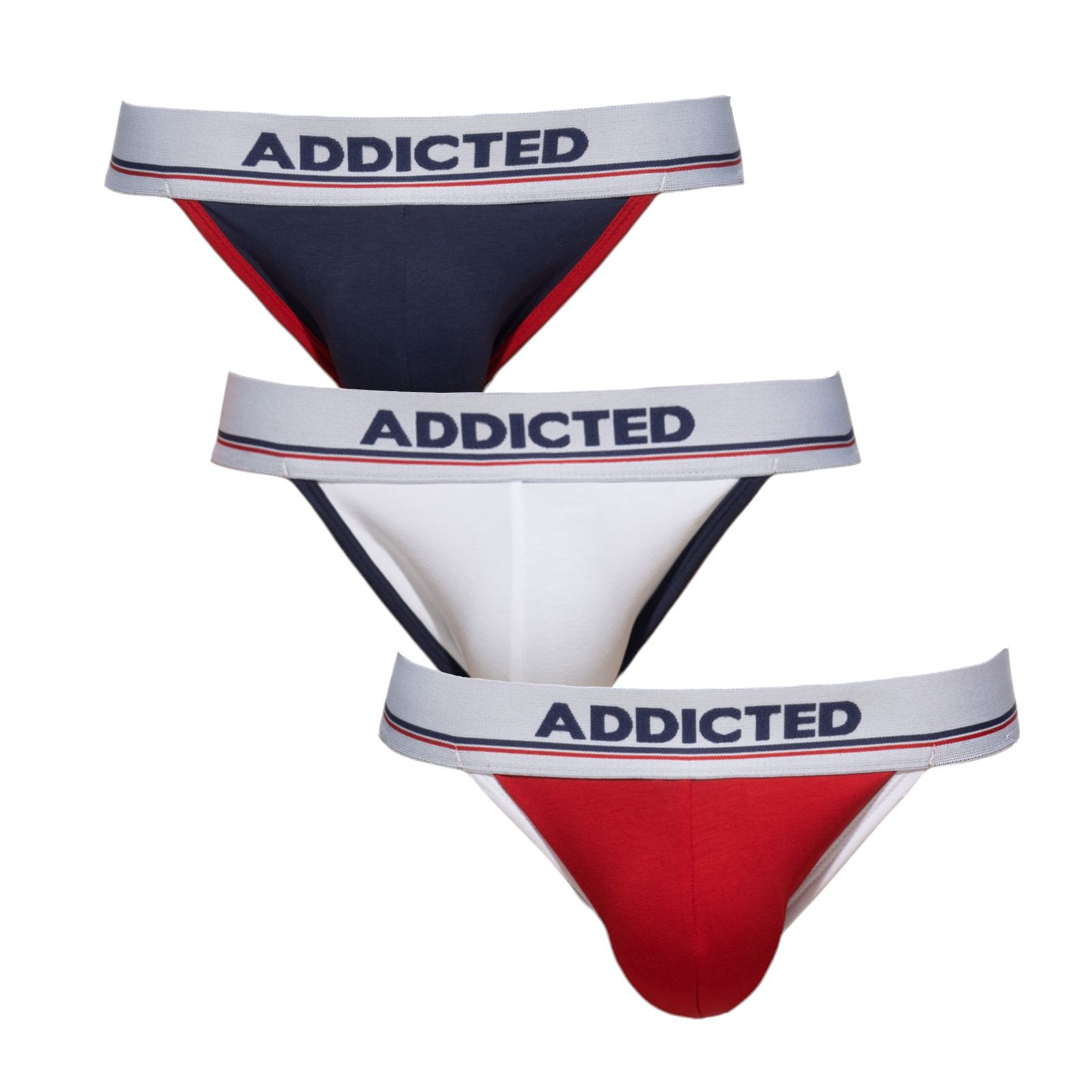 3PACK pánské jocksy Addicted vícebarevné (AD1010P-3COL) M