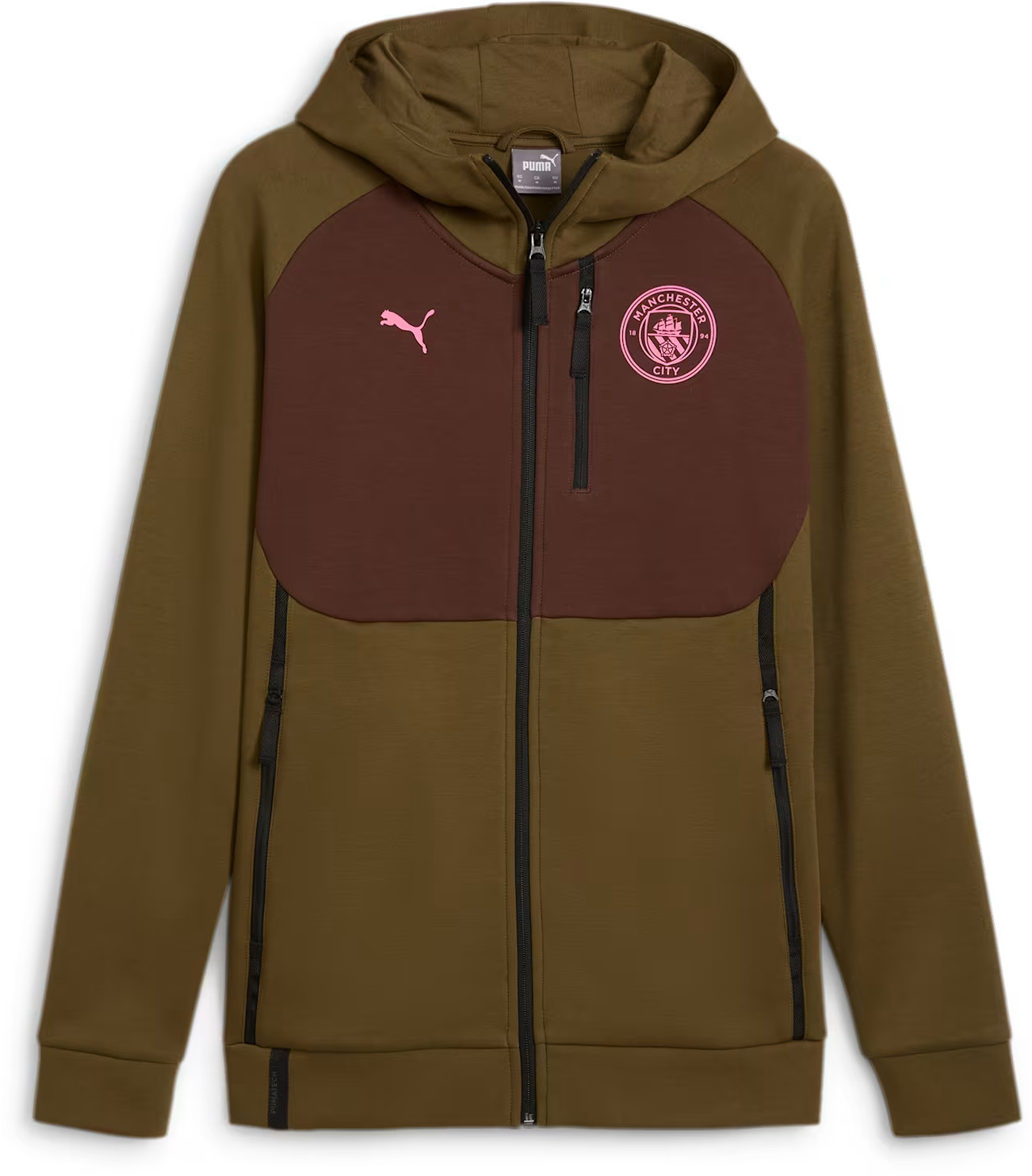 Mikina s kapucí Puma MCFC TECH FZ Hoodie DK