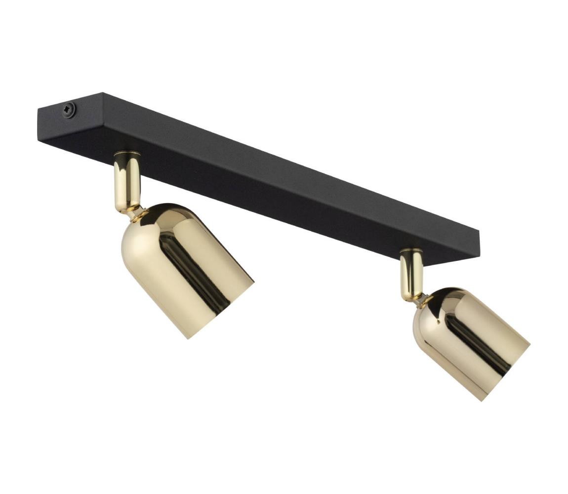 Bodové svítidlo TOP 2xGU10/10W/230V černá/zlatá