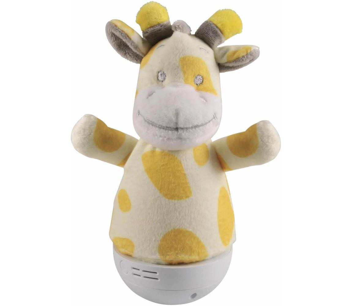 LED RGB Dětská noční lampička s melodií 3xAAA/5V žirafa