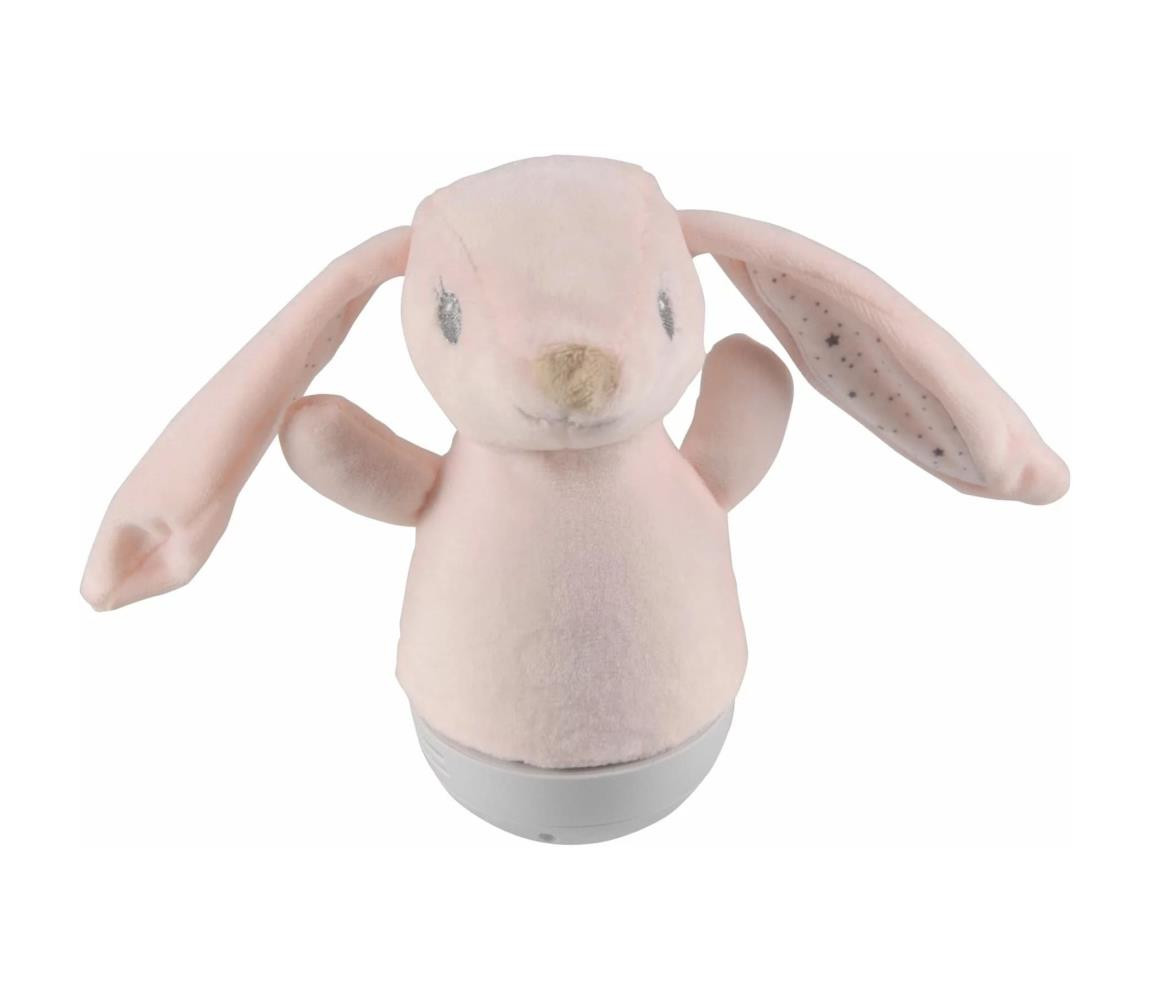 LED RGB Dětská noční lampička s melodií 3xAAA/5V králík