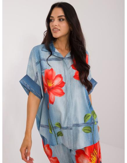 Dámská košile oversize modrá