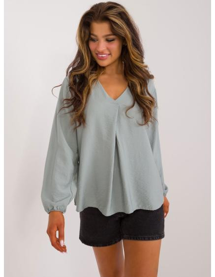 Dámská halenka s viskózou SUBLEVEL khaki