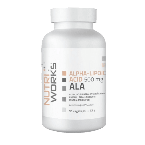 NutriWorks Alpha Lipoic Acid 500mg