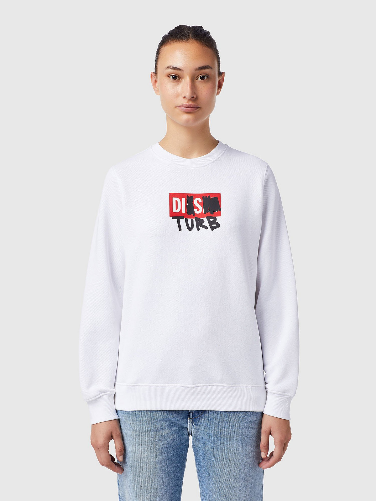 Sweatshirt - FEMALE DIESEL white