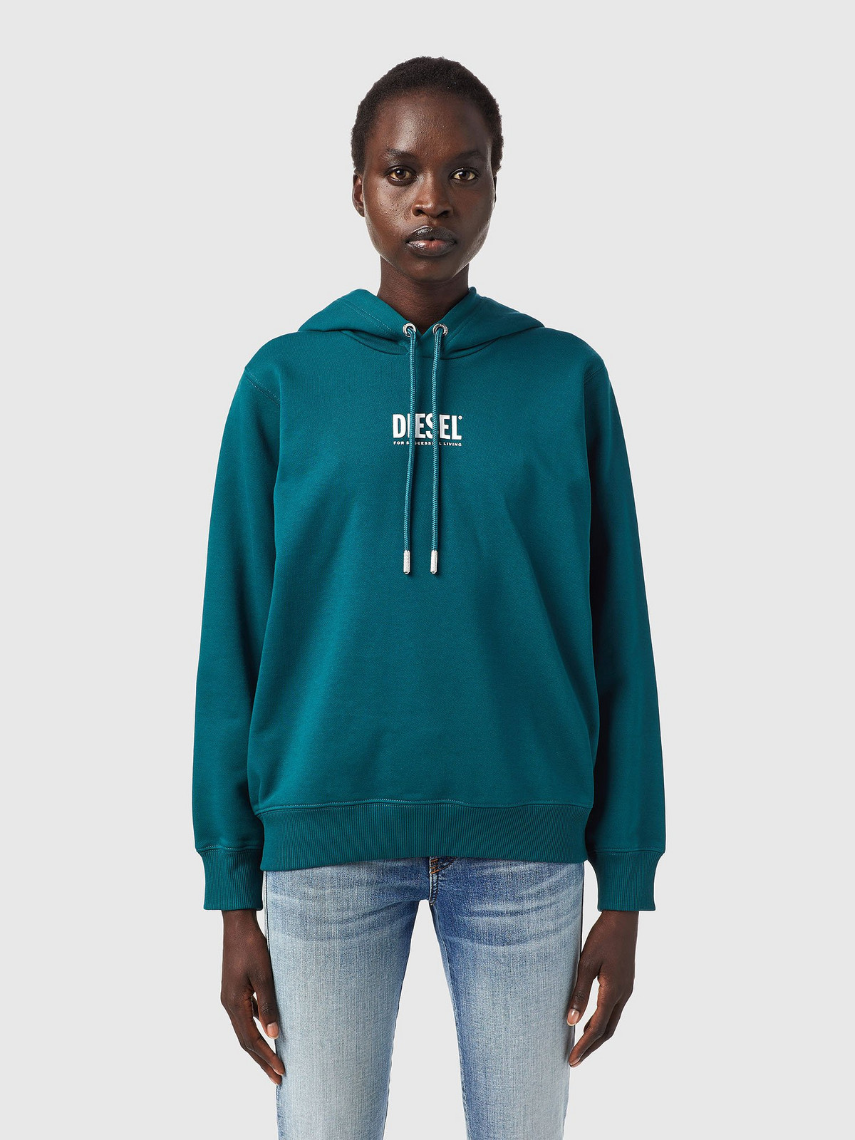 Diesel Sweatshirt - FANGSHECOSMALLOGO SWEATSHIRT green