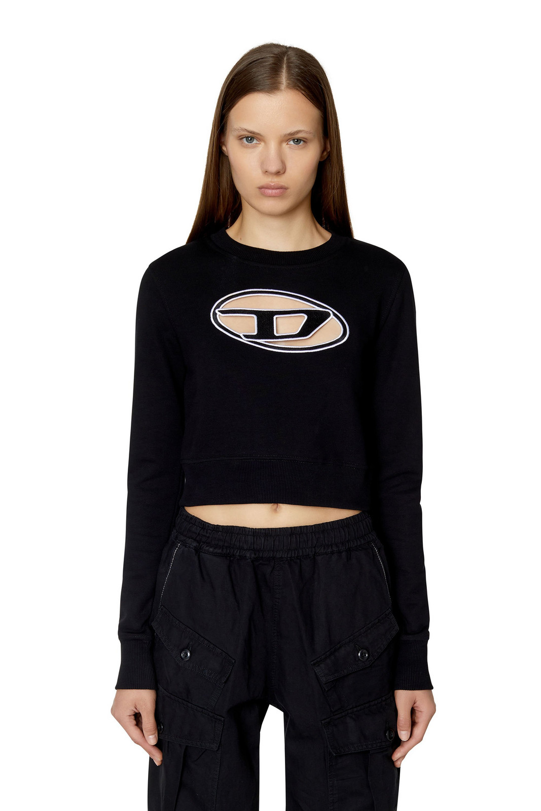 Diesel Sweatshirt - F-SLIMMY-E3 SWEAT-SHIRT black