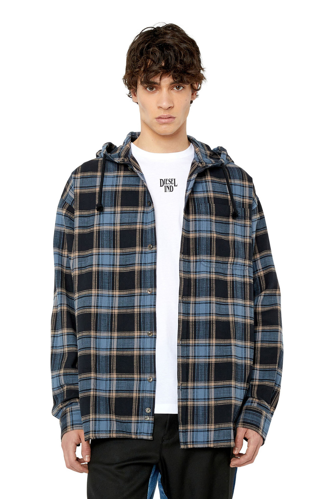 Diesel Shirt - S-DEWNY-HOOD SHIRT black